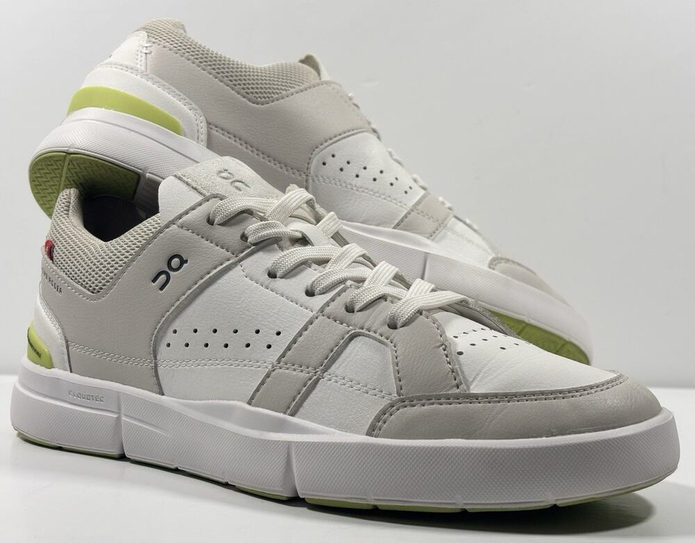 On The Roger Clubhouse Centre Court Sand/Zest Sneaker Size Women's 8.5 EUC